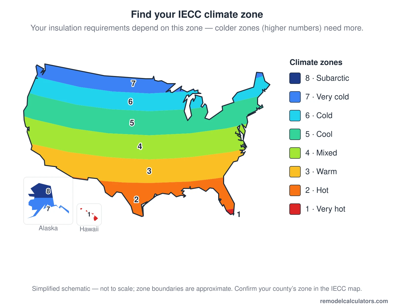 Left Middle Zone Climate Zone Calculator (Free) — IECC Zone by ZIP